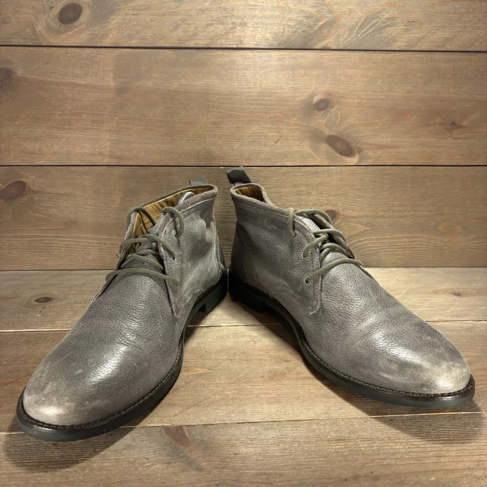 cole haan curtis mens size 9.5 shoes green leather comfort chukka boots